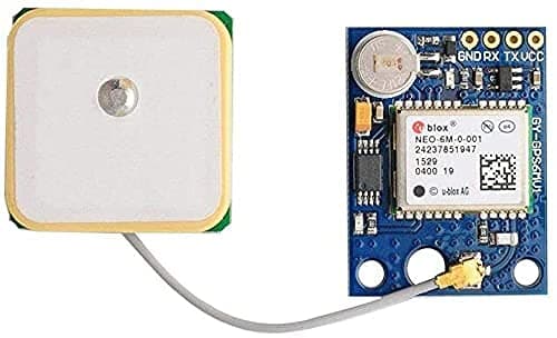 NEO-6M GPS Module With EEPROM-Built-in 25x25mm Active GPS Antenna- Serial TTL Output