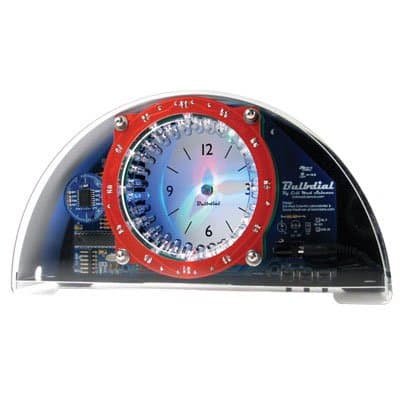 Bulbdial Clock Kit - Clear/Black