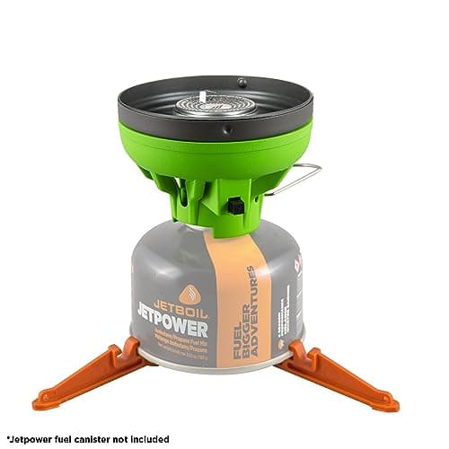 Jetboil Flash Java Kit Camping and Backpacking Stove Cooking System with Silicone French Press Coffee Maker, Ecto Green