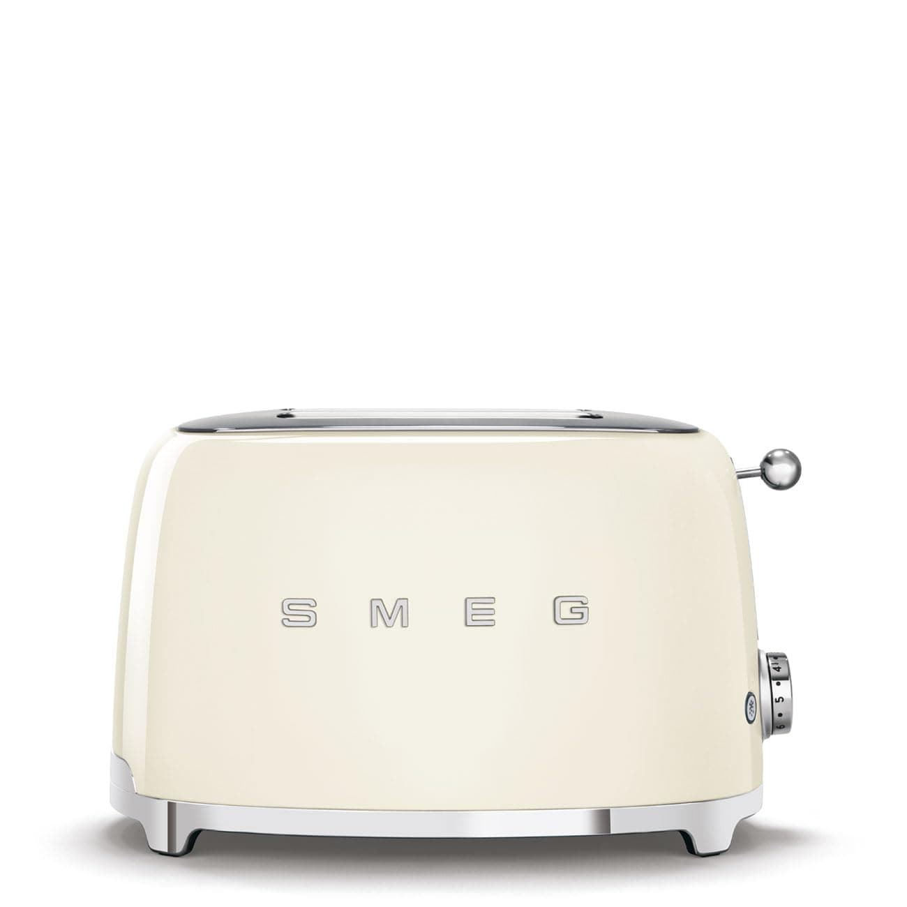 2 Slice Toaster with 6 Presets and Defrost Function and Removable Crumb Tray (Cream)