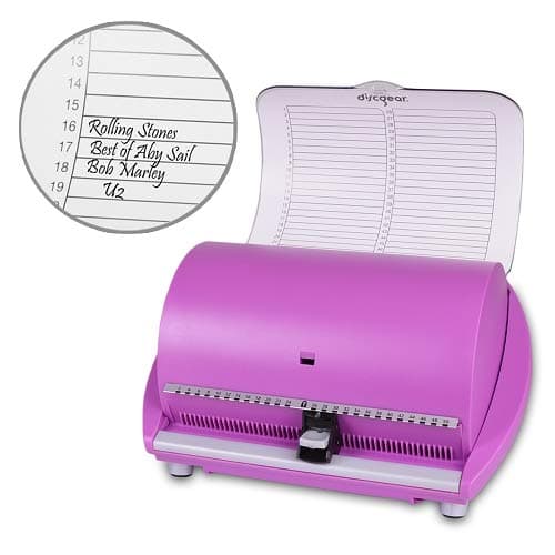 DiscGear Selector CD Case w/Title Sheet (Purple/White)