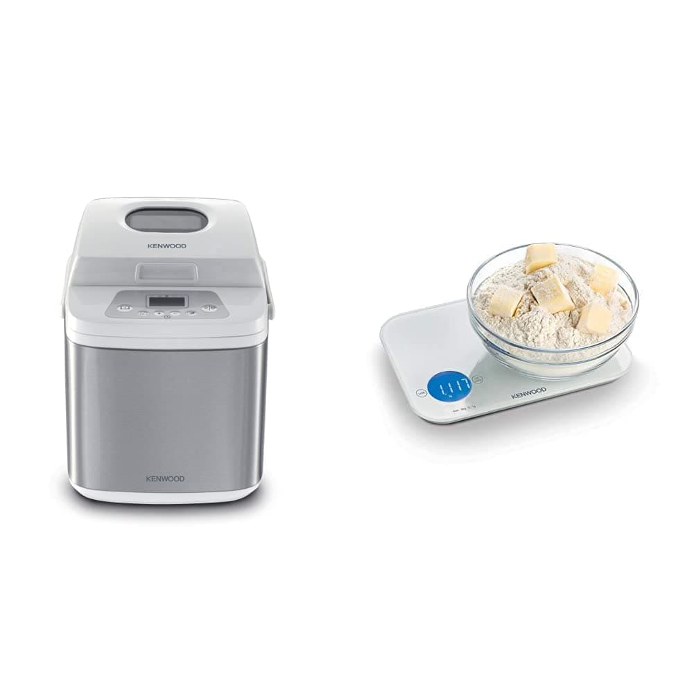 Automatic Bread Maker Multifunctional Bread Making Machine,19 Programs, Bmm13 And Kenwood Kitchen Scale White Wep50.000Wh