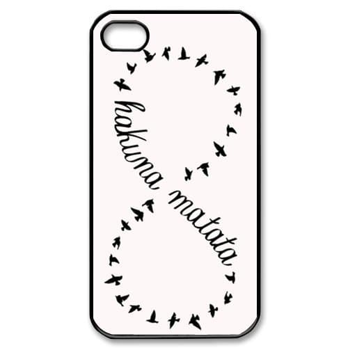Keep Calm and Hakuna Matata Tribal Pattern Snap On Case Cover for Apple iPhone 4/4s Best Case Show 1ya320