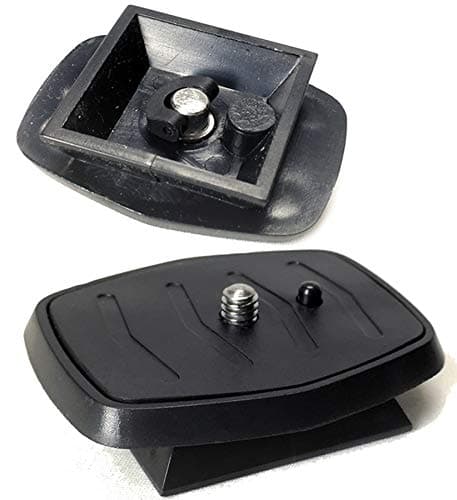 QB-4W 44mm Quick Release Plate Platform Direct Fit (2-Pack) for Amazon Basics 60-Inch Tripod, LWT-60, Velbon CX, Df-50 404 504 7000 9000 Vct-d580rm Vct-d680rm Vct-r640 Vct-60av