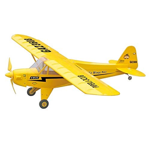 Flight Modal RC Plane Piper J-3 Cub EP Fixed Wing Exercise Beech Wood Airplane Electric Plane Remote Control Aircraft with 400 Brushed Motor