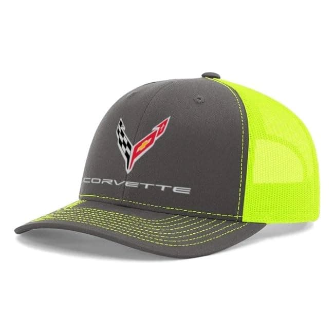 SR1 PerformanceC8 Corvette Snapback Hat - Chevy Structured Mesh Back Cap