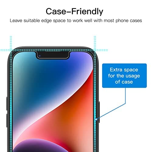 JETech Privacy Screen Protector for iPhone 14 Plus 6.7-Inch, Anti Spy Tempered Glass Film, 2-Pack