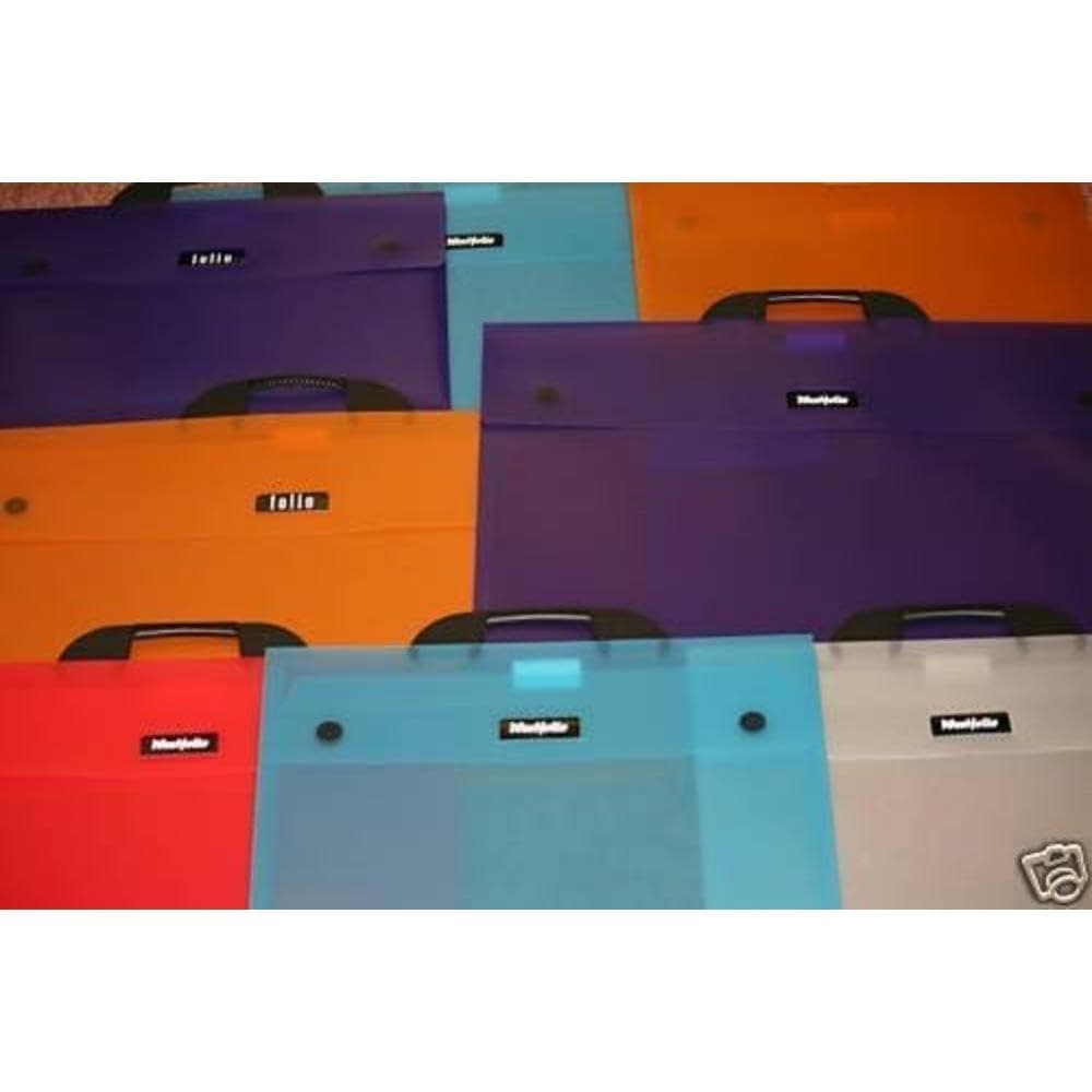Art Portfolio Folder Raspberry A1, 100 Sheet Capacity, Carry Case Bag For Art, Painting Keeps Paper Flat For Travel
