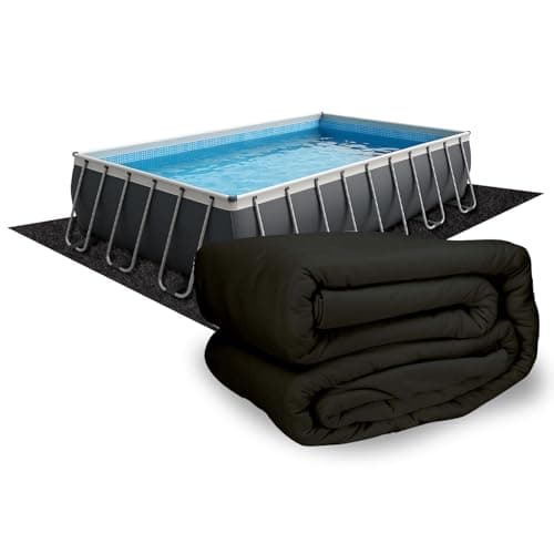 12 ft x 20 ft Rectangle Pool Liner Pad for Above Ground Pools | Durable Puncture Resistant Mat | Effortless to Install | Strong Eco-Friendly Padding | Extends Life of Swimming Pool Liners