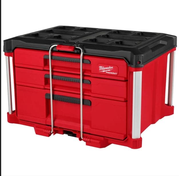 Milwaukee Packout 3-Drawer Multi-Deep Tool Organizer Box - 48-22-8447