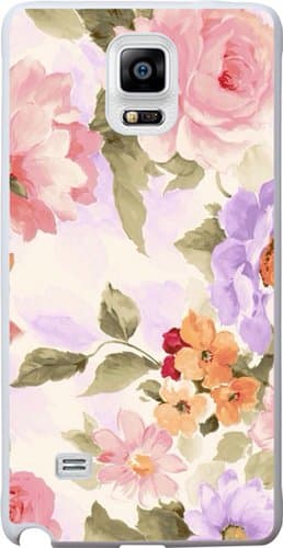 Note 4 Case, Case for Samsung Galaxy Note 4 colorful flower floral pattern