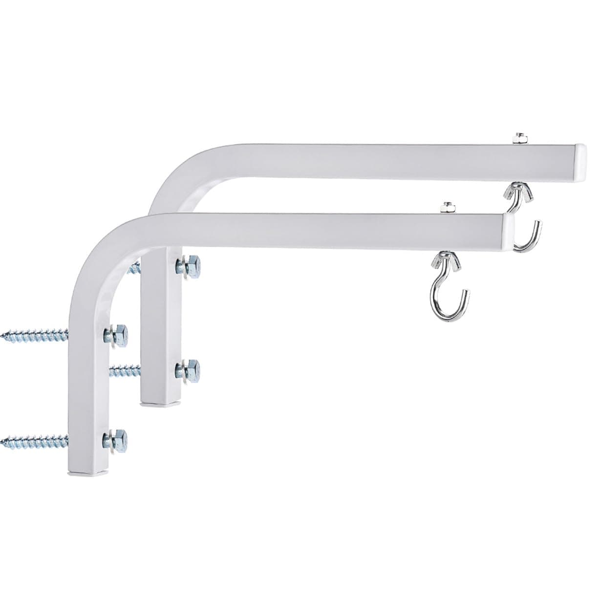 Universal Wall Hanging 11" Projector Screen L-Bracket with Hook and Screws for Projector Screens