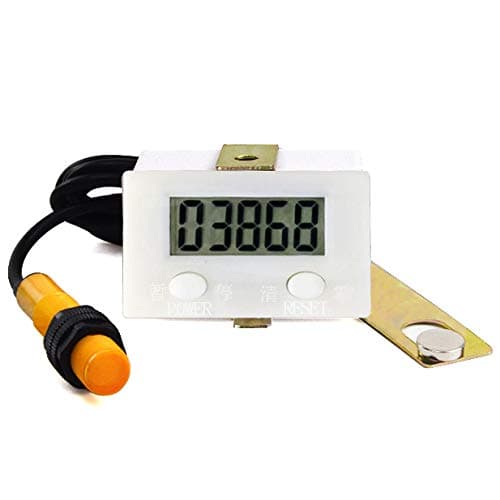 LCD Digital 0-99999 Counter 5 Digit Plus UP Gauge + Proximity Switch Sensor with Magnetic