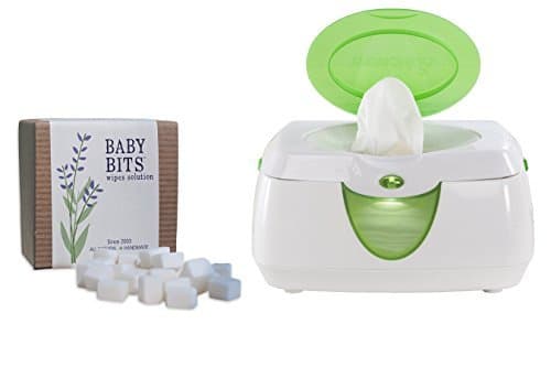 Baby Bits Wipes Solution with Warm Glow Wipe Warmer Model: (Newborn, Child, Infant)