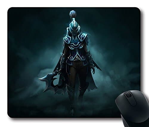Custom Attractive Mouse Pad with Phantom Assassin Dota 2 Dark Wraith Set Non-Slip Neoprene Rubber Standard Size 9 Inch(220mm) X 7 Inch(180mm) X 1/8 Inch(3mm) Desktop Mousepad Laptop Mousepads Comfortable Computer Mouse Mat