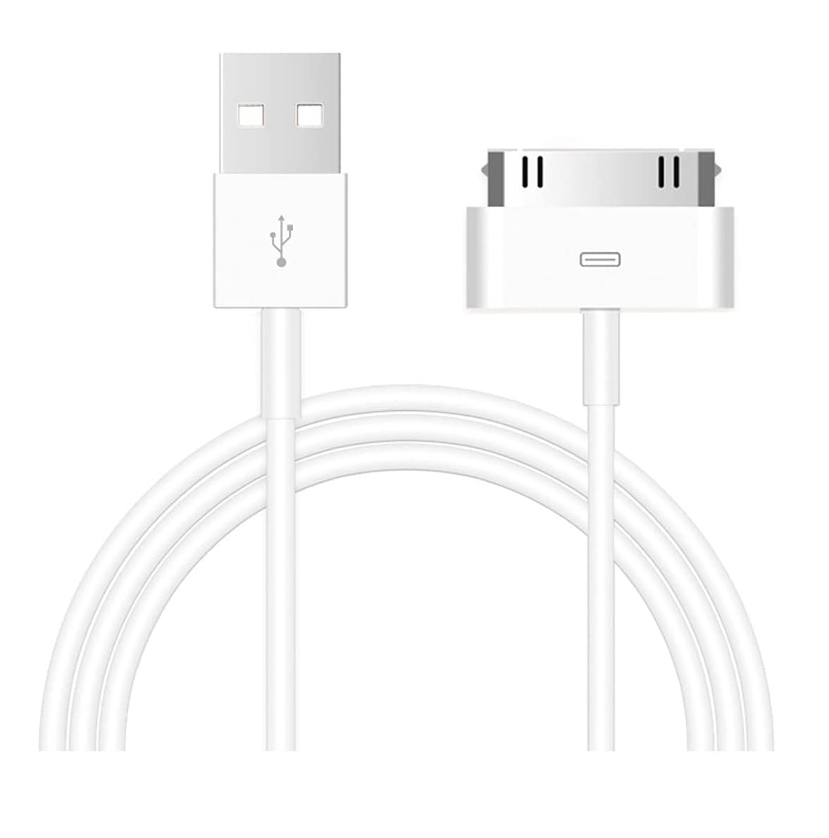 USB Charging & Sync Cable Compatible with iPhone 4/4S/3G/3GS,iPad 1 2 3,iPod Touch 4 3 2 1 Nano, iPod Classic 3 2 1,(3.3 Feet,White)