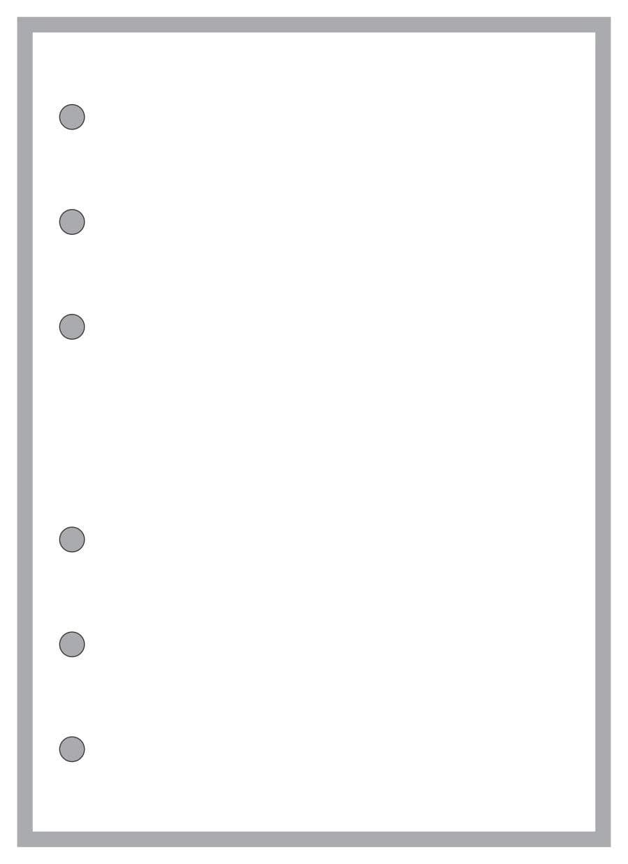 A6 Size Blank Sheets, for 6-Ring A6 Binders. Sheet Size 4.13" x 5.83" (105mm x 148mm). Center Gap is 38 mm. This is A European Standard A6 Size. Your A6 May BE Different. Please See Images.