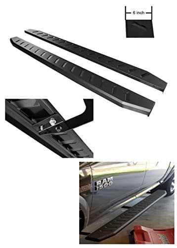 6" Dodge Running Boards Side Steps Nerf Bars for 2009-2018 (Including 2019CLASSIC, 2020CLASSIC, 2021Classic) ram 1500 Crew Cab; 2010-2021 Dodge Ram 2500 3500 4500 5500 Crew Cab