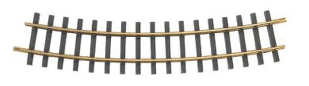 Bachmann 94654 Large G Scale Universal Brass Track with 5' Diameter Curve (12 per Box) Rolling Stock, L