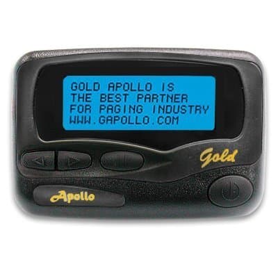 Programmable Cordless Alpha Pager, AL-A25, AF– A25, Black