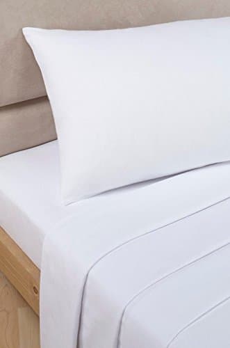 White Electric Bed Polycotton Fitted Sheet Extra Long Single 90 x 200 cm (3' 0" x 6' 6")