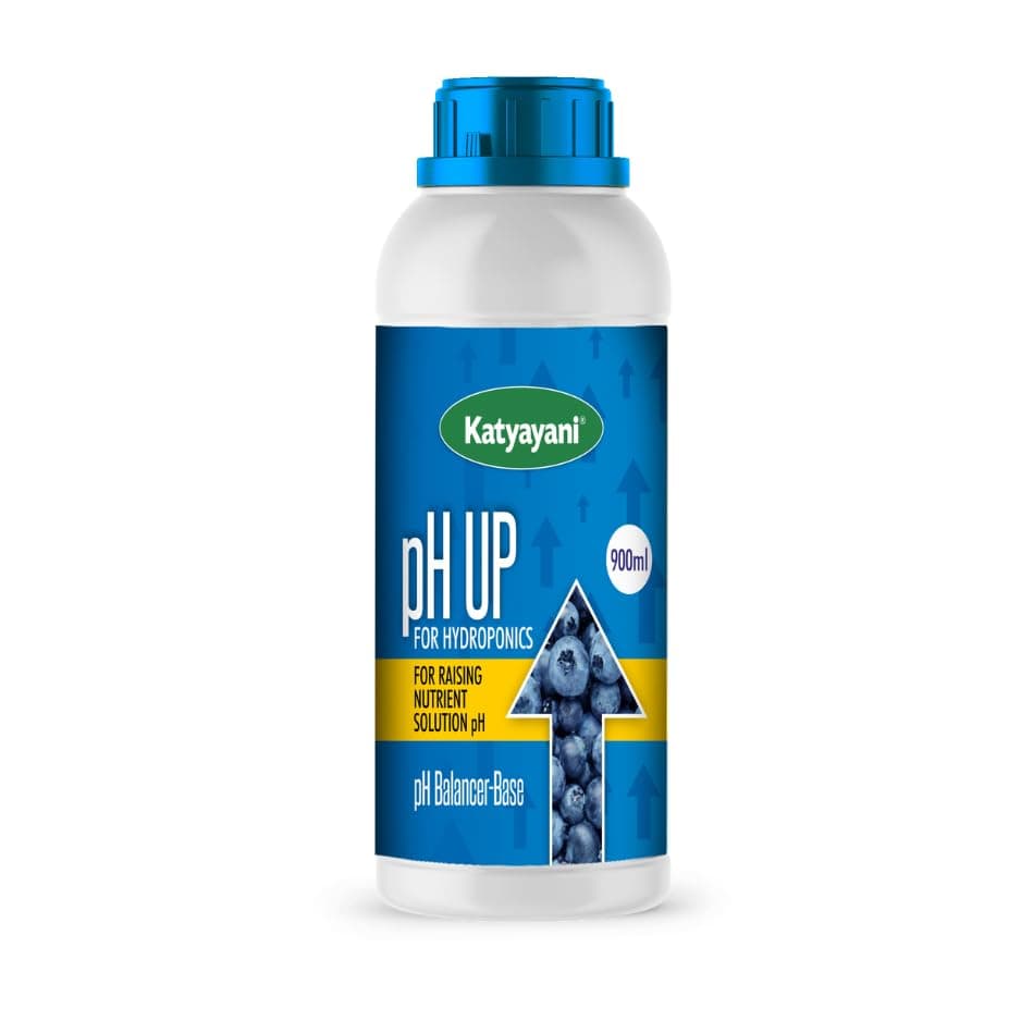 KatyayanipH UP Solution – pH Balancer for Hydroponics, Aquaponics, & Nutrient Solutions | Raises pH Level in Water & Soil for Healthy Plant Growth (900ml x 1)