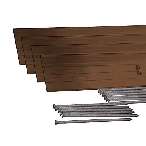 Dimex EasyFlex Aluminum Landscape Edging Project Kit, Will Not Rust Like Steel, Brown (1806BR-24C) (Renewed)