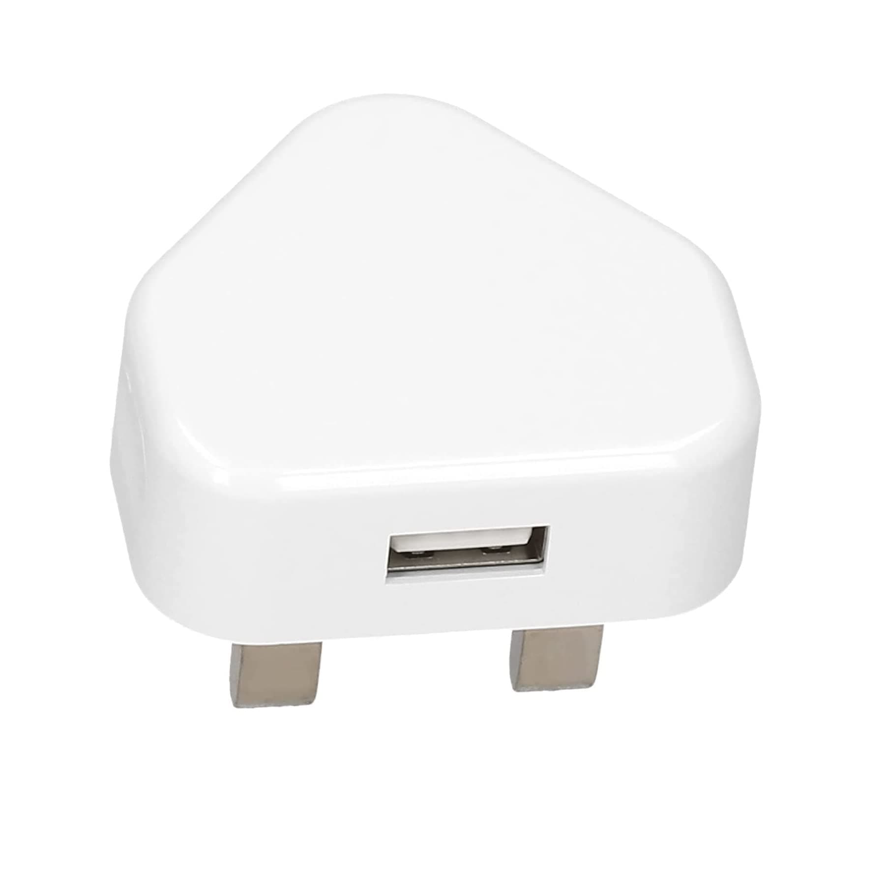 NTECH Adapter, (5V/1A) USB Adapter 100-240V Input DC Adapters For Charging Multi-function Power Adapter For Electronic Devices (UK Plug, White)