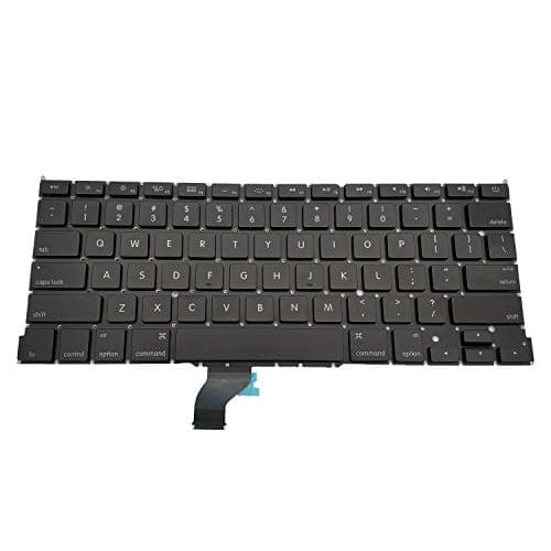 KBR Replacement Backlit Keyboard Compatible with MacBook Pro 13" with Retina Display A1502 Late 2013-2015 Series with Screws
