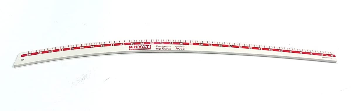 Hip Curve Plastic Tailoring Scale (60 Cm) White