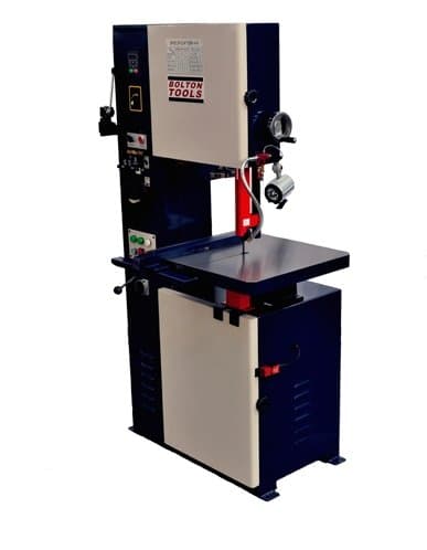 Bolton Tool Vertical Metal Cutting Bandsaws. Variable Speeds Range From 105-2100 Fpm. Comes with a 1 Year Warranty