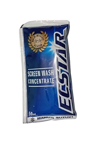 R.E Ruby Ecstar Screen wash Concentrate Fast Cleaning of Rain/Water Drops for Safe Driving - 50 ML (Pouch) Car Care/Car Accessories/Automotive Products