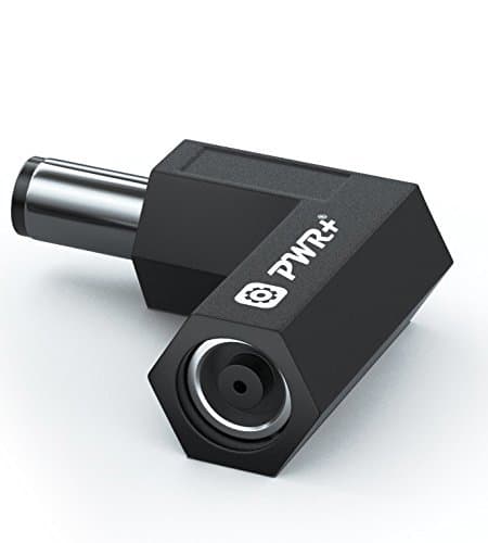 7.4 mm x 7.4 mm Right Angle 90-Degree Power Adapter Connector Converter (120W Max) for Dell Latitude Inspiron XPS Studio Vostro/Hp Pavilion Probook Elitebook Envy Compaq Laptop AC Charger Cord