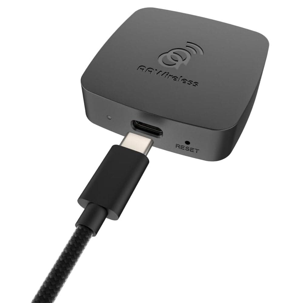 AAWireless - Wireless Android Auto Dongle - Connects automatically to Android Auto - Easy Plug and Play Setup - Free Companion App - Made in Europe