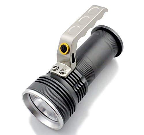 Rechargeable Led Handheld Torch, Wolfway XP LED Flashlight Light Spotlight Searchlight 800 Lumens 3 modes 2 x 18650 Tactical for Camping Biking Working Hunting Fishing Riding Walking