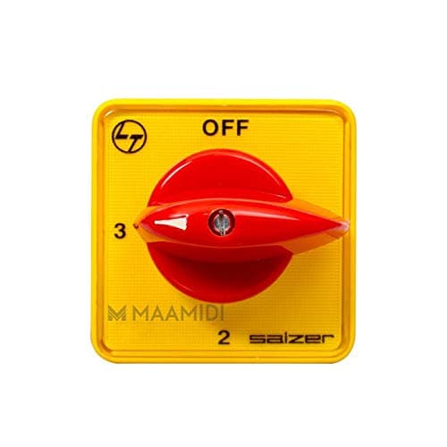 Salzer Electronics Rotary Switch, 16 A , Phase Selector 1 POLE 3 WAY with OFF (Cat no: 61060SCB13TDYR)