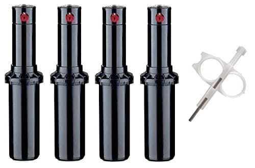 Hunter PGP-adj Rotor Sprinkler Heads - 4 Pack - Includes Adjustment Tool