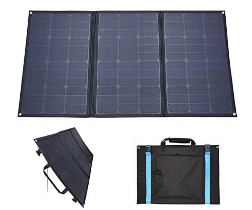 RV Solar Panel Kit 100W 12V GetChance Foldable Flexible Solar Panel Kit Portable Solar Panel Charger Outdoor Solar Panel Kit Suitcase with 10A Charger Controller for Camping, Hiking, Caravan, RV, Boat