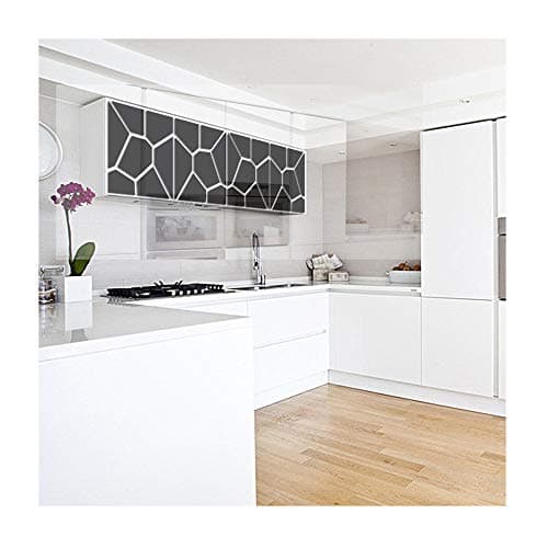 Multi-Pieces=4 Squares Modern Design DIY Mirror Effect Wall Stickers Bedroom Living Room Wall Decor Art Self Adhesive Mirrored Stickers Mural Home Decoration