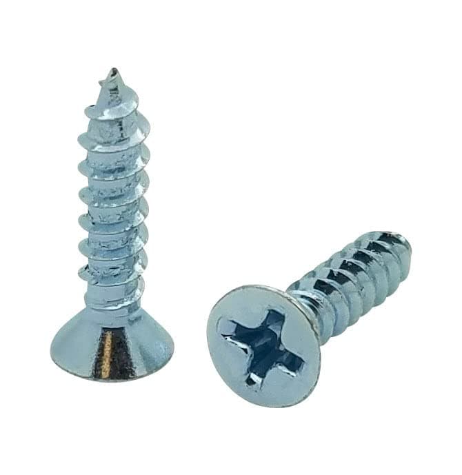 100 Pack #6 x 3/4" Flat Head Zinc Coated Phillips Head Wood Screws (BCP3)