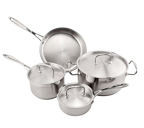 EMP7005P Pro-Ware Stainless Cookware Set, 7-Piece
