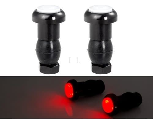 ETOU Red Light LED Bicycle Warning Light (Black)