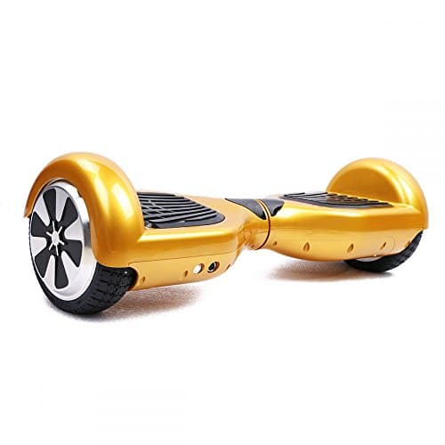 Hoverboard UL 2272 Certified 6.5" with LED Lights Self Balancing Wheel Electric Scooter Free Carrying Bag (Gold)