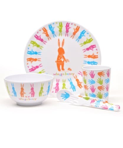 Melamine Dinnerware Set, Bunny, Multi Color