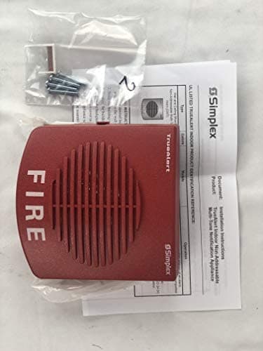 Simplex 49CMT-WRF Multi-Tone Horn for SmartSync/Free-Run Control Wall Red Fire