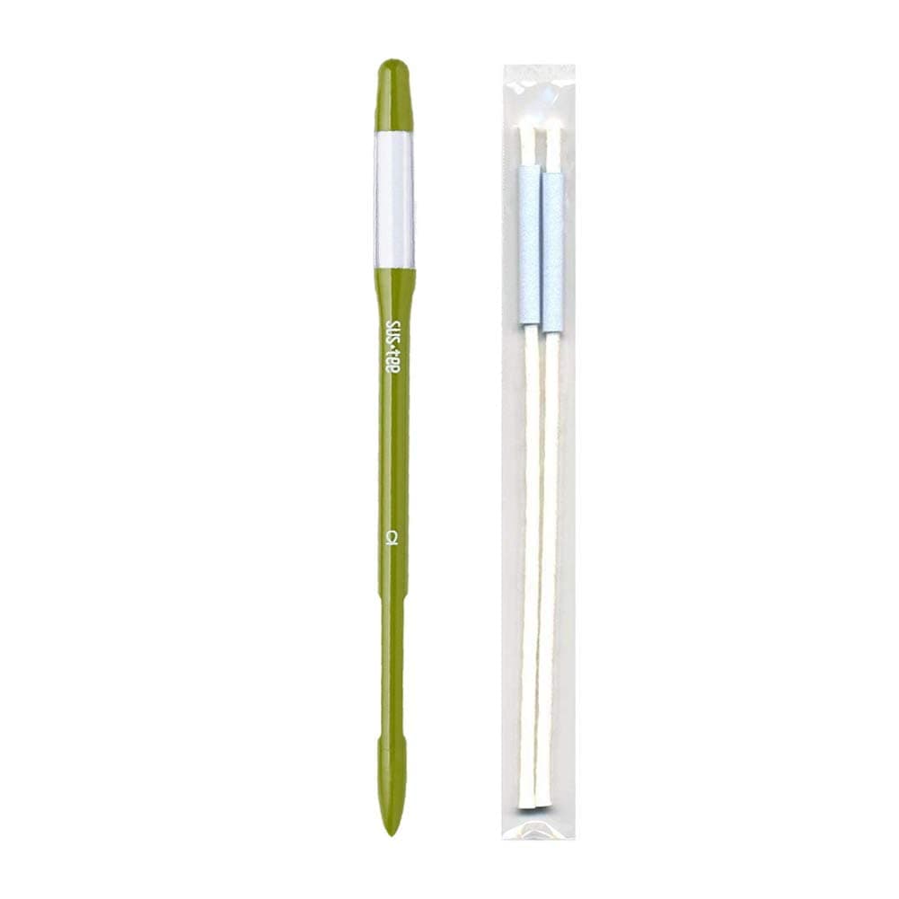 Medium Refillable Insert Aqua Meter (Green) with Core Installed + 2 Additional Medium Cores - Plant Moisture Sensor For Potted Plants