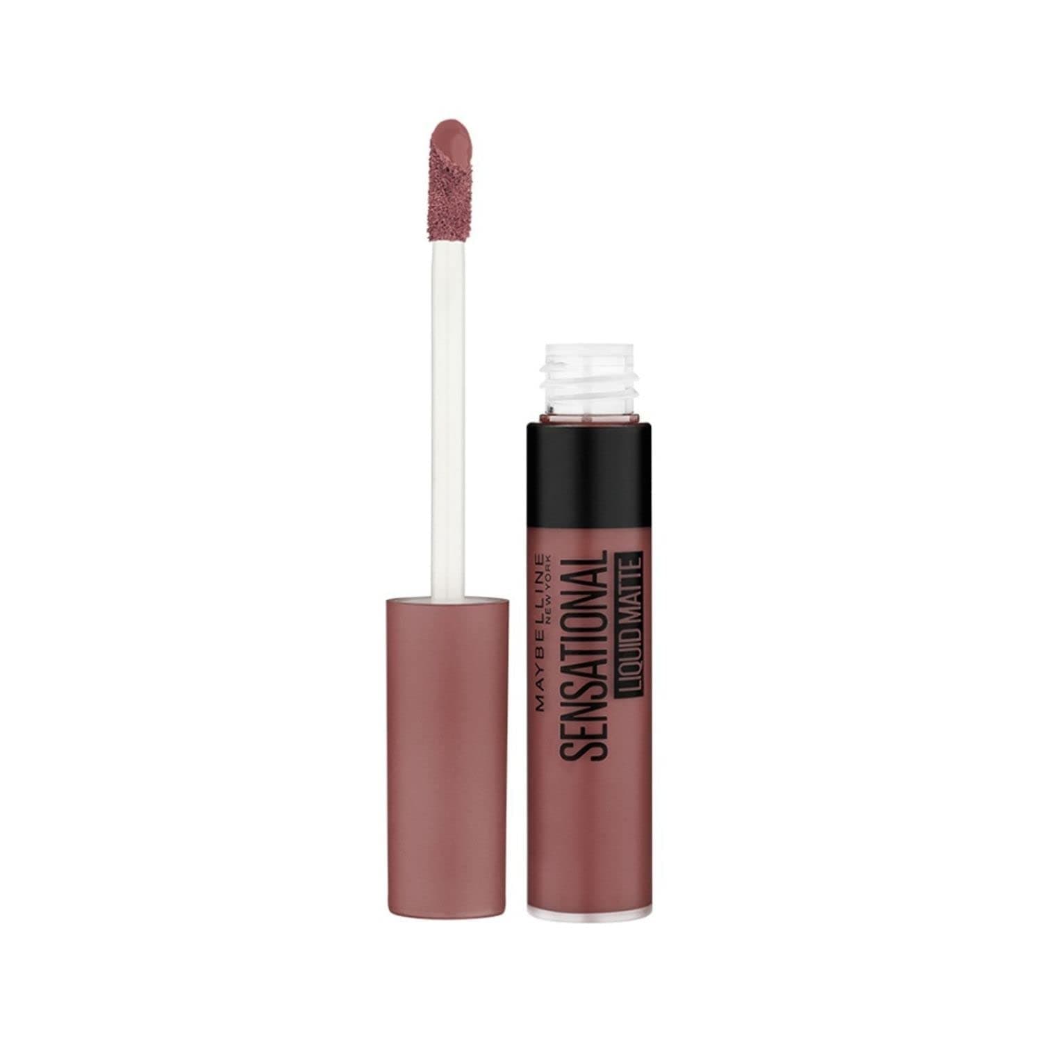 New York Sensational Liquid Matte Lipstick, Non-sticky, Non-drying Lipstick, Super Precise Application, Long-lasting Liquid Matte Lipstick - NU07 Get Undressed|7ml