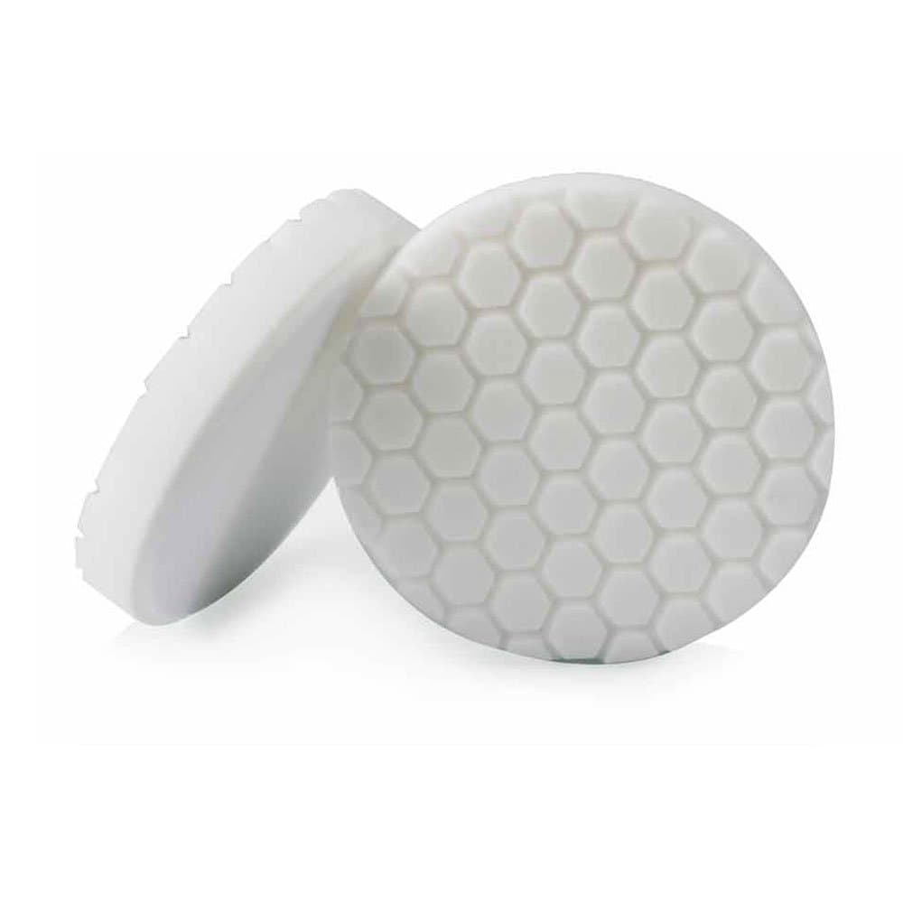 Chemical Guys BUFX_104HEX4 BUFX_104_HEX4 Hex-Logic Light-Medium Polishing Pad, White (4.5 Inch Pad Made for 4 Inch Backing Plates), 1 Pad Included