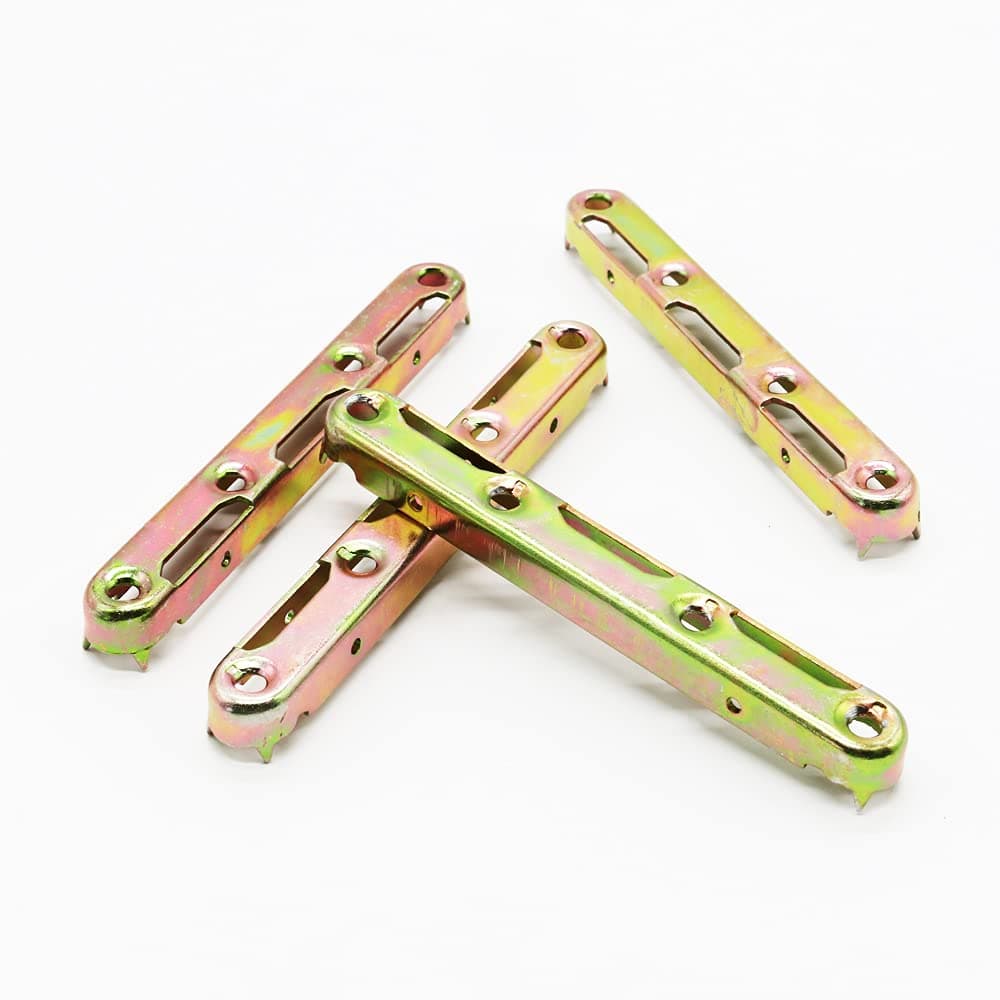 4 Set Bed Rail Brackets-Bed Frame Hardware for Wood Bed Frame Headboards Footboards - 5inch (Screws Included)