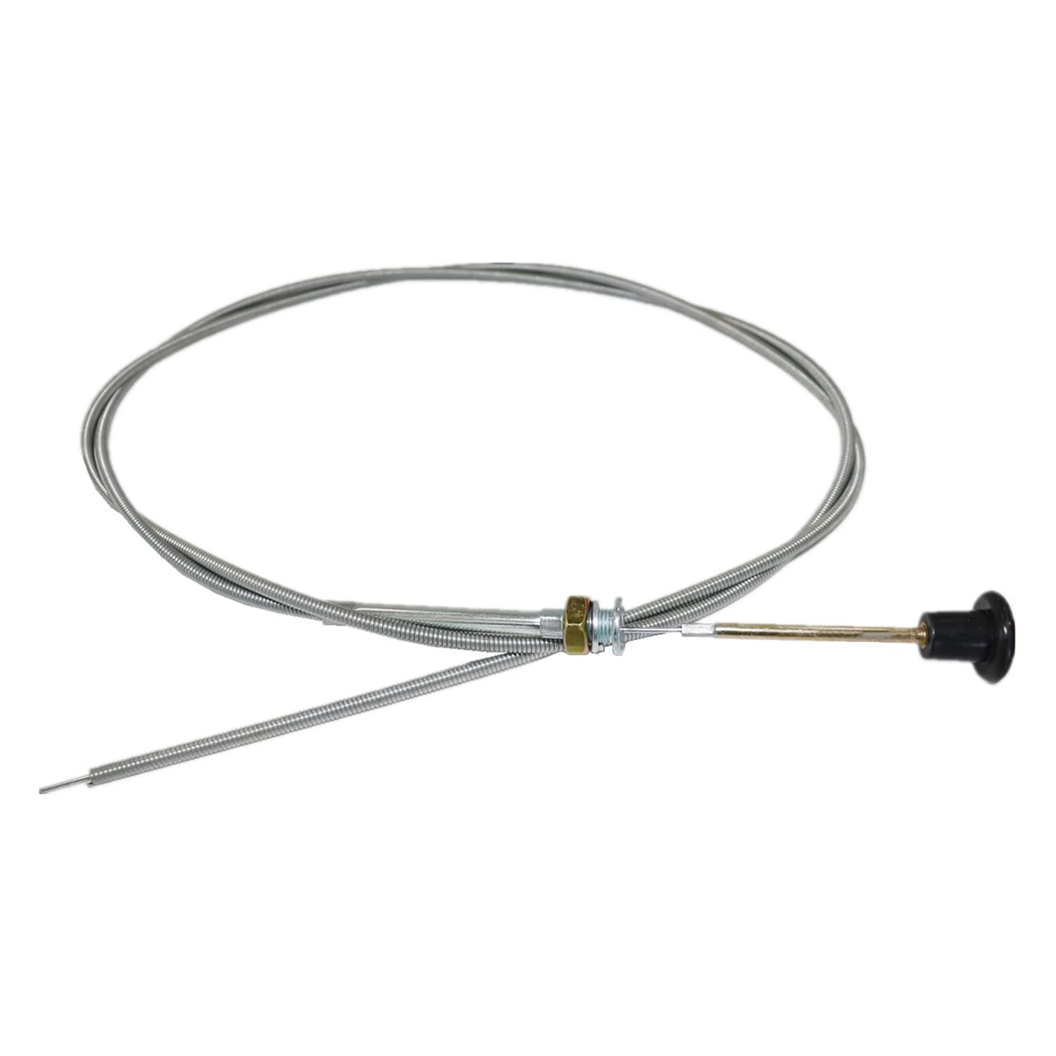 Euros Universal Push Pull Choke Cable 63" Inner 60" Conduit (2-3/4" Travel) for 237 Rotary